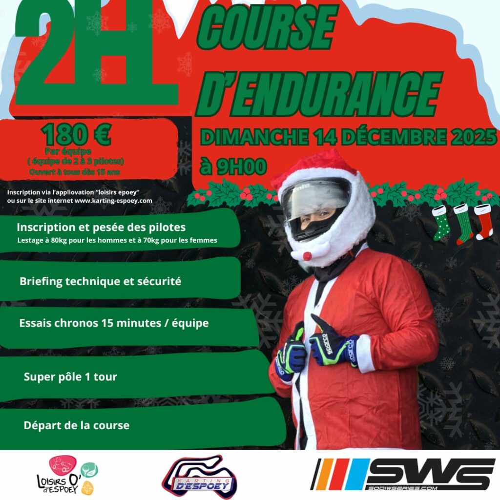 Endurance Noël 2h