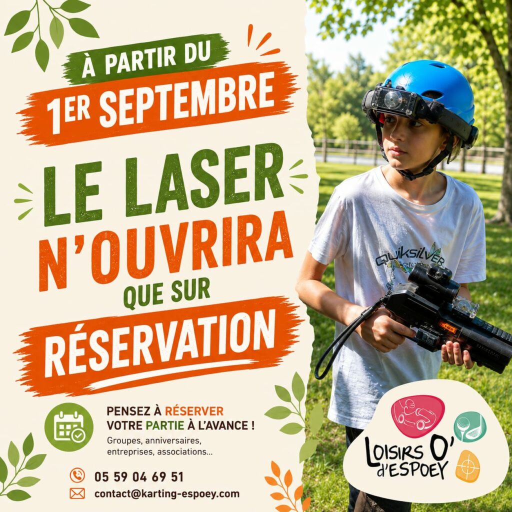Ouverture Laser Game Espoey Septembre 2026